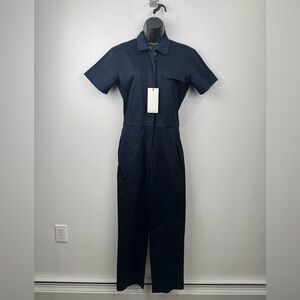 NWT RIVET.UTILITY Women Worker Navy Blue Jumpsuit Size Small